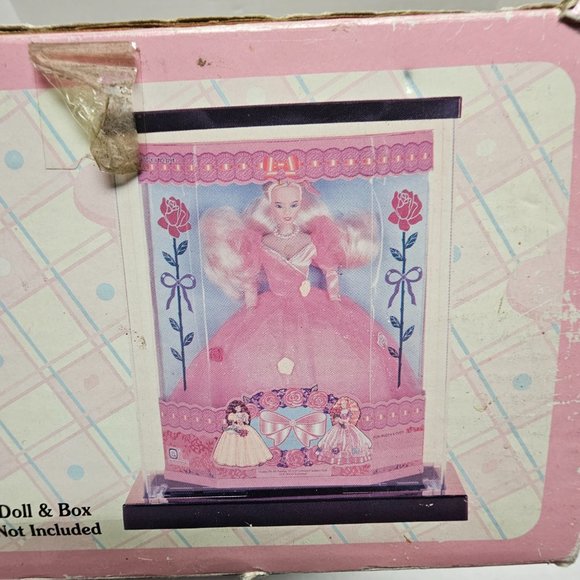 New Vintage 1997 90's Barbie Collector Edition Doll Showcase 15 X 4 X 11.5" - Picture 6 of 12